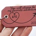 Happy 3rd  Anniversary Leather Gift, Personalized Luggage Tag, Your will always be my greatest adventure,  Third Anniversary Gift 