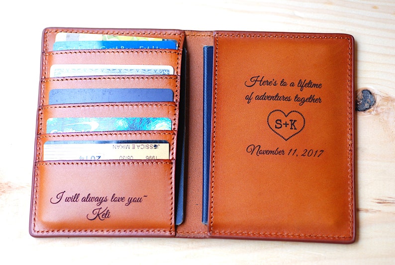2 Passport Holder Family Travel Wallet Mr & Mrs Passport Etsy