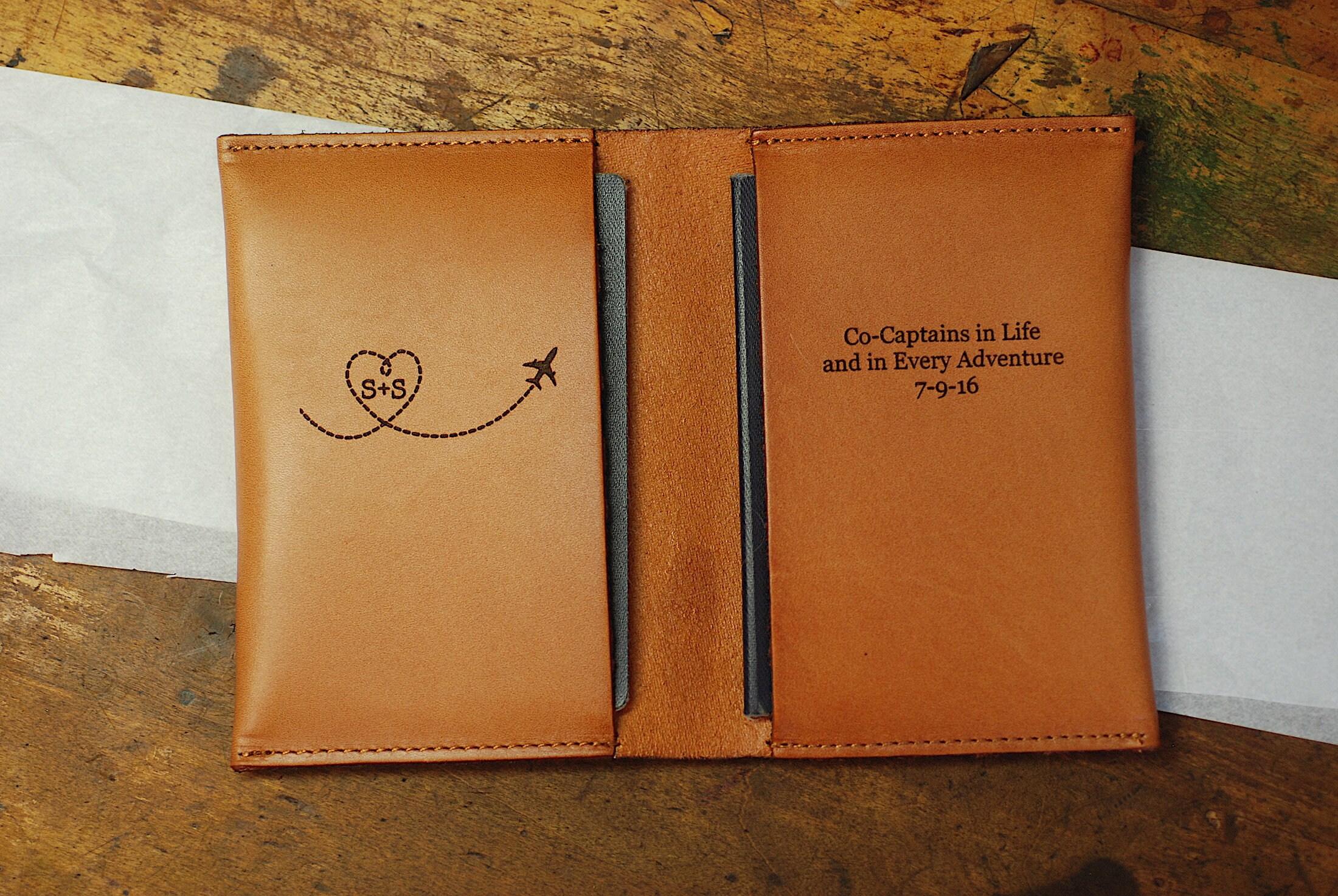 Monogram Passport Cover Two passport Dual Passport Keeper Etsy