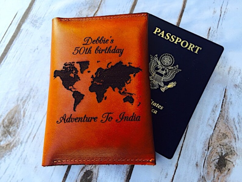 Leather Passport Cover Best Friend Birthday Gift Leather Etsy