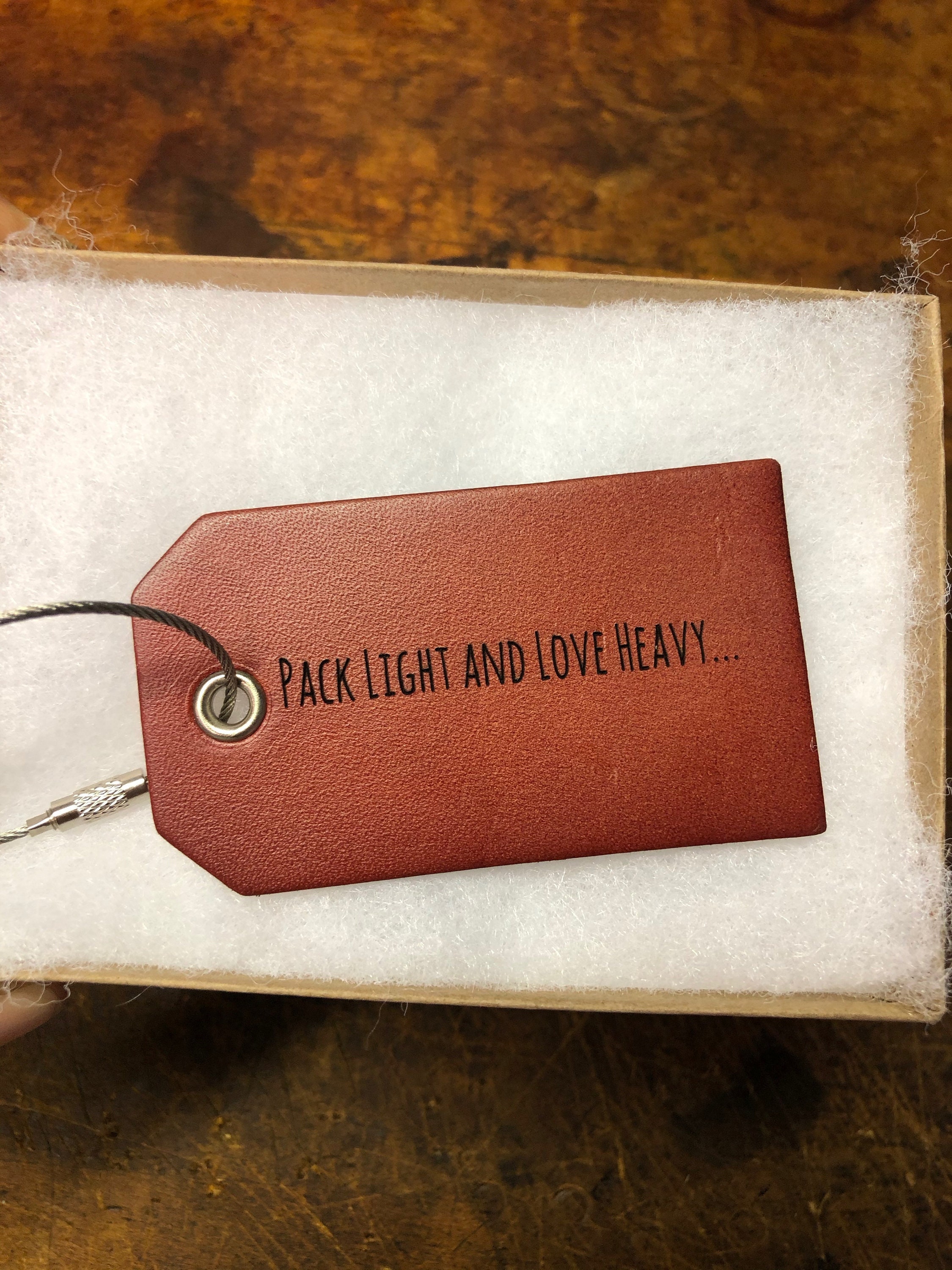 Custom Quote Luggage Tag TRAVEL 