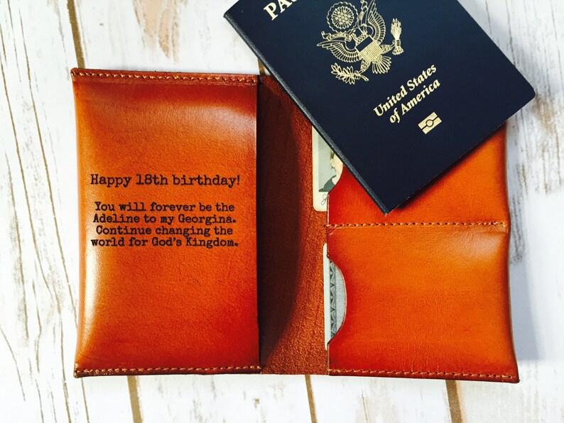 Passport Cover Travel Quote For Boyfriend Birthday Present Etsy