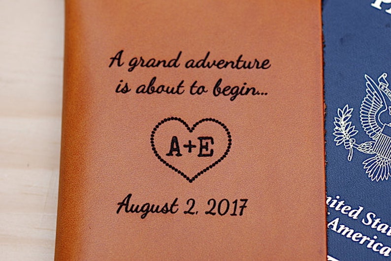 Passport Keeper Three Year Anniversary Gift Leather Little Etsy