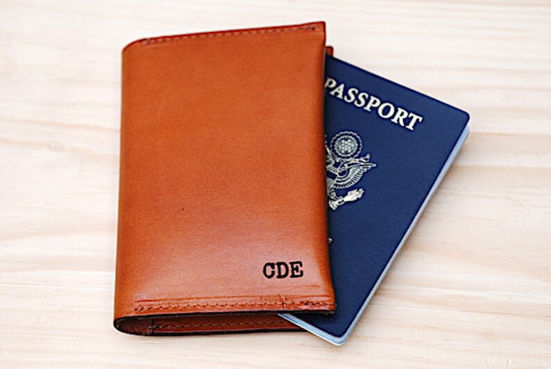 Personalized Letter Passport Cover Third Anniversary Gift Etsy