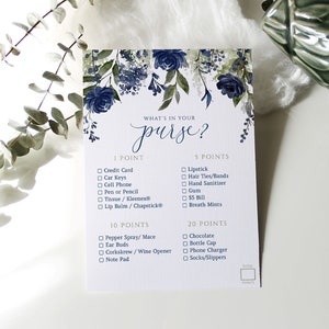 Wildflower Bridal Shower Game: What&#39;s in Your Purse (Download PDF)