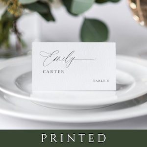 Printed Place Cards | Personalized Wedding Place Cards | Name Cards | Custom Printing for Place Cards | Modern Wedding Place Cards Printed