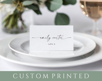 Wedding Place Cards, Printed Place Cards, Modern Minimalist Place Cards, Table Name Cards, Table Name Tags, Custom Printed Name Cards