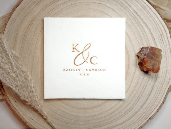 Cocktail napkins size example