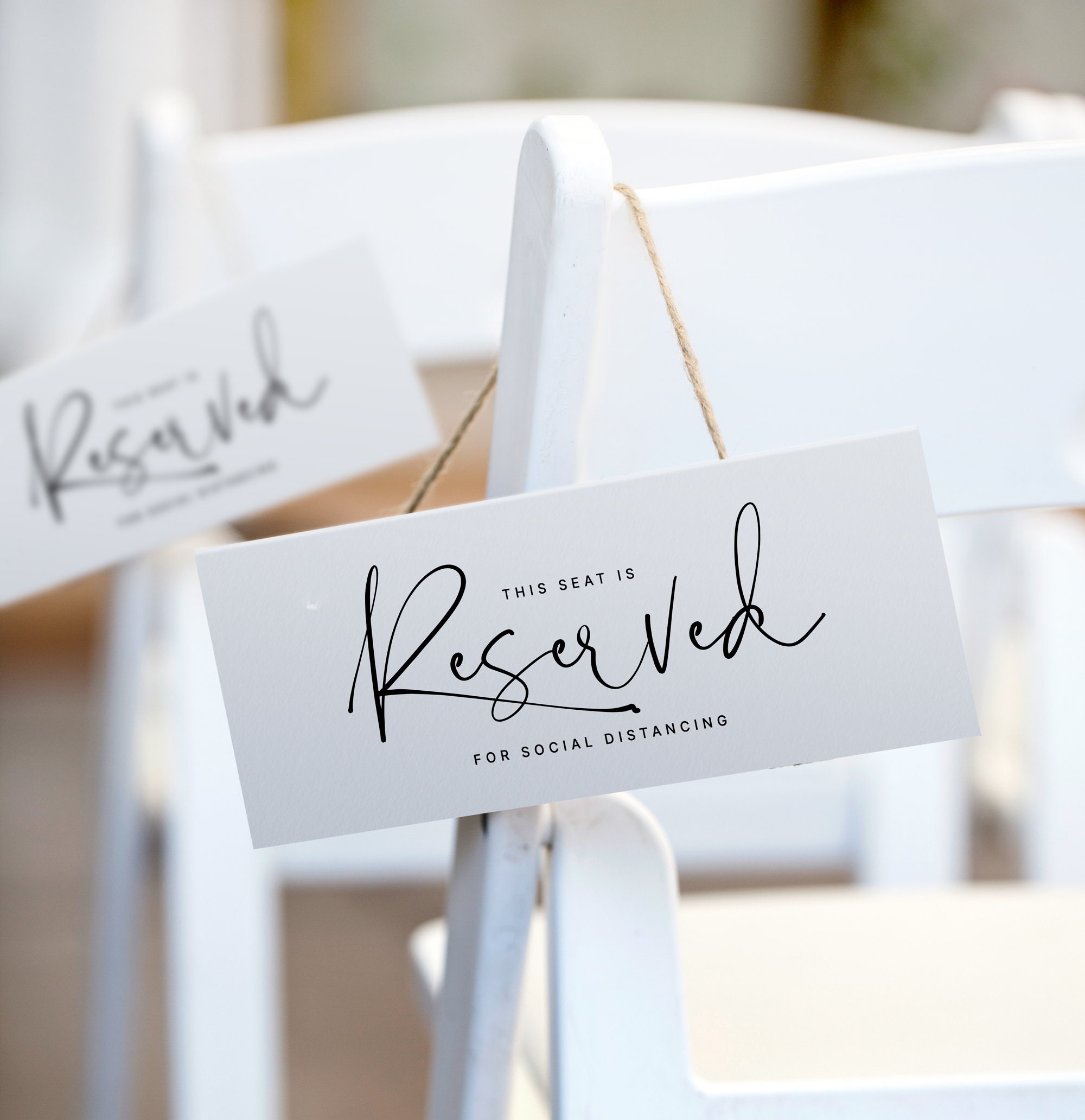 Social Distancing Wedding Reserved Sign Template (Tent 22x22.22) Staggered  Seating Sign  City Script Minimalist  EDITABLE COLOR Templett Pertaining To Reserved Cards For Tables Templates