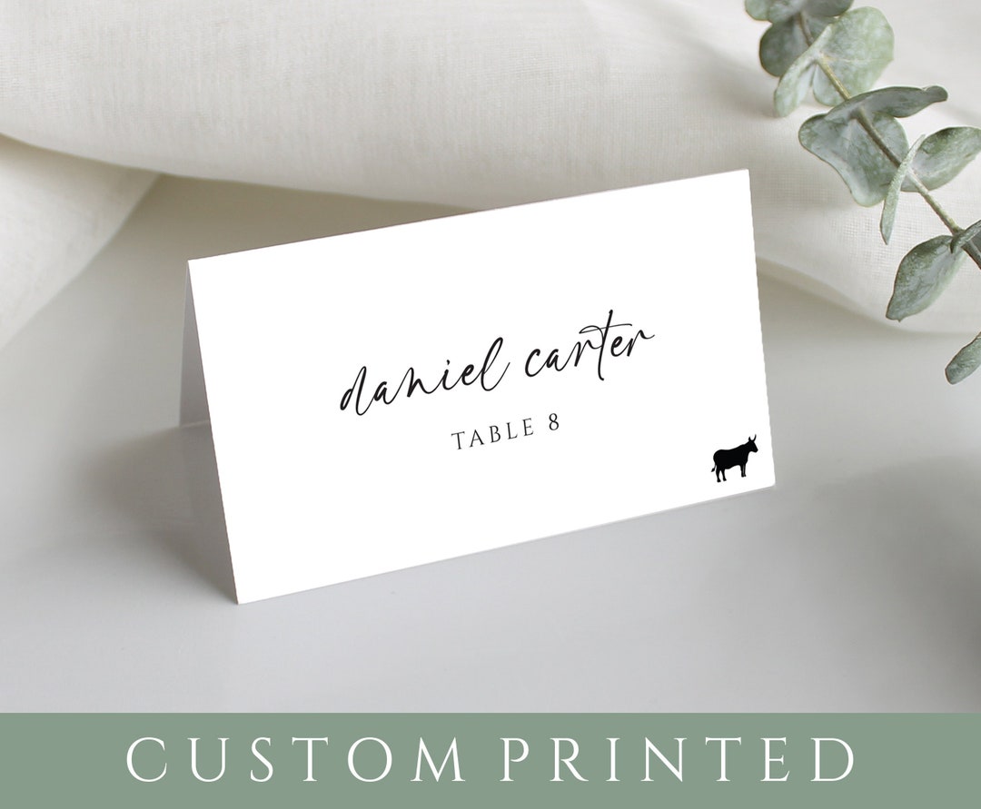 Wedding Place Cards, Printed Place Cards, Handwriting Place Cards, Table Name Cards, Table Name