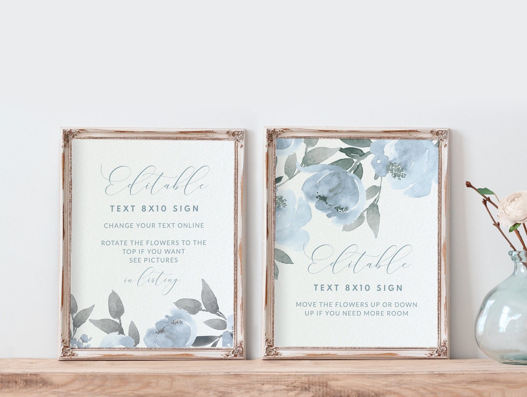 Customize Your Own Wedding Signs Template | Printable Wedding Signs ...