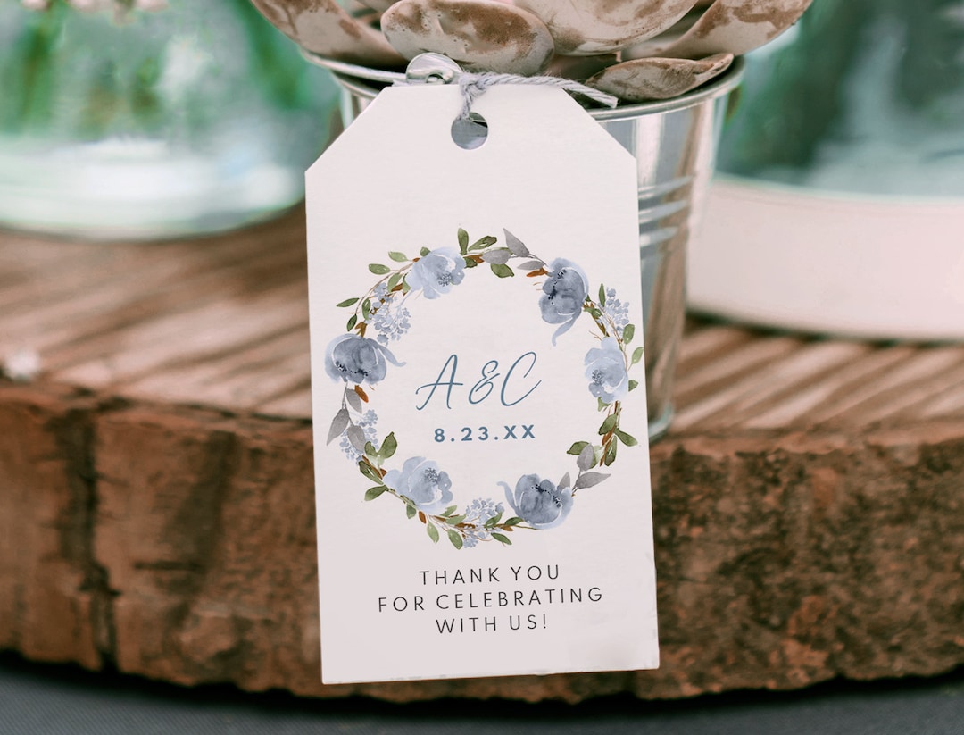 Wedding or Bridal Shower Favor Tags Printable Favor Tags - Etsy