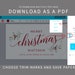 Personalized Printable Christmas Gift Tags Template | Watercolor ...