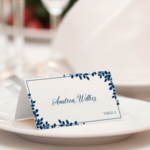 Wedding Place Card Template tent Printable Place Cards - Etsy