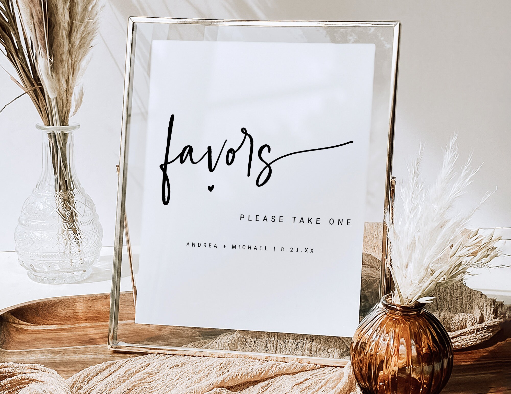 Printable Wedding Sign Wedding Favors Sign Template Take a | Etsy