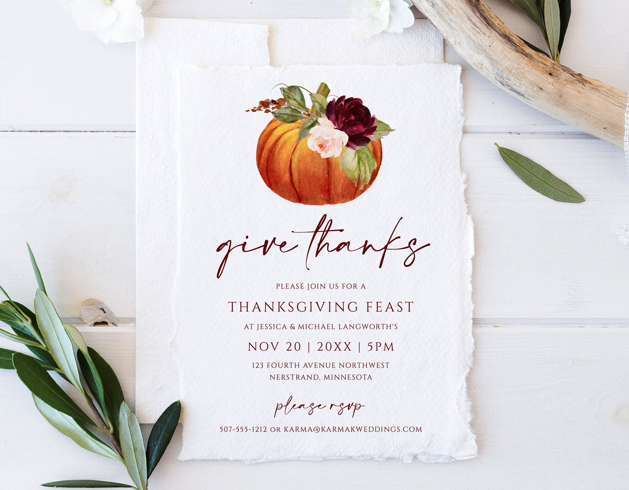 Thanksgiving Feast Save The Date