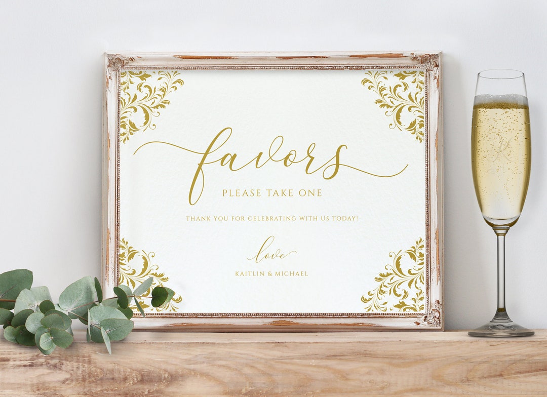 Vintage Wedding Sign Wedding Favors Sign Printable Wedding Sign Nadine
