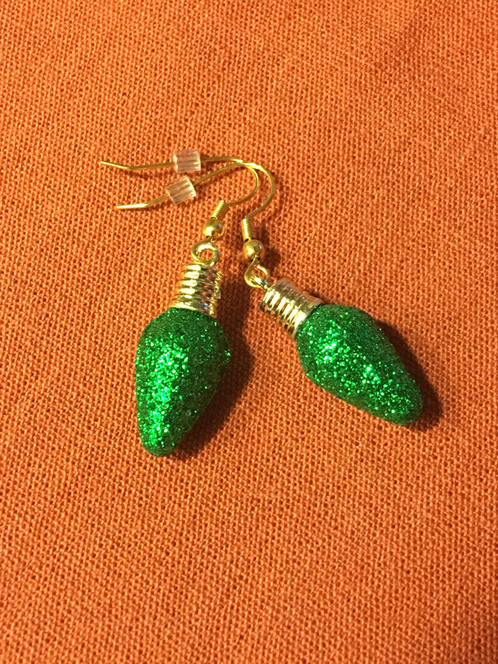 Green Christmas Light Bulb Etsy