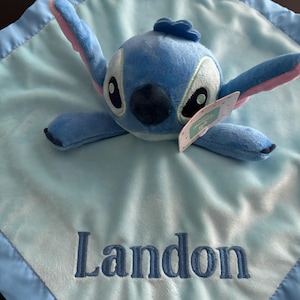 Personalized with Embroidery Disney Baby Stitch Lovey image 7