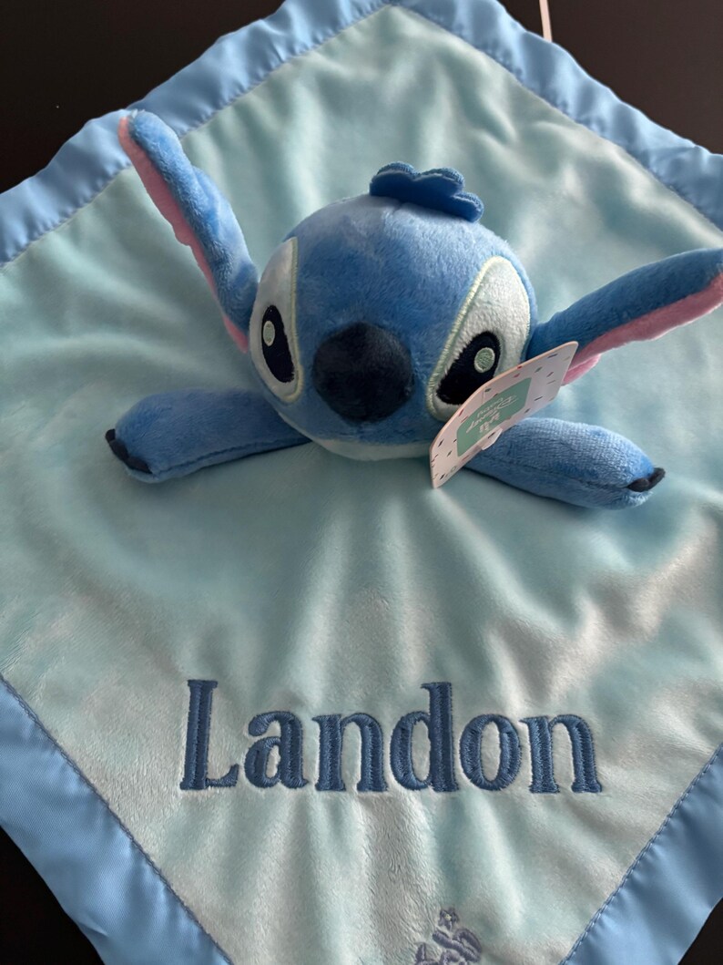 Personalized with Embroidery Disney Baby Stitch Lovey image 7