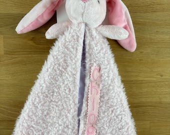 Personalized with Embroidery Carter’s Pink Bunny Rabbit Lovey