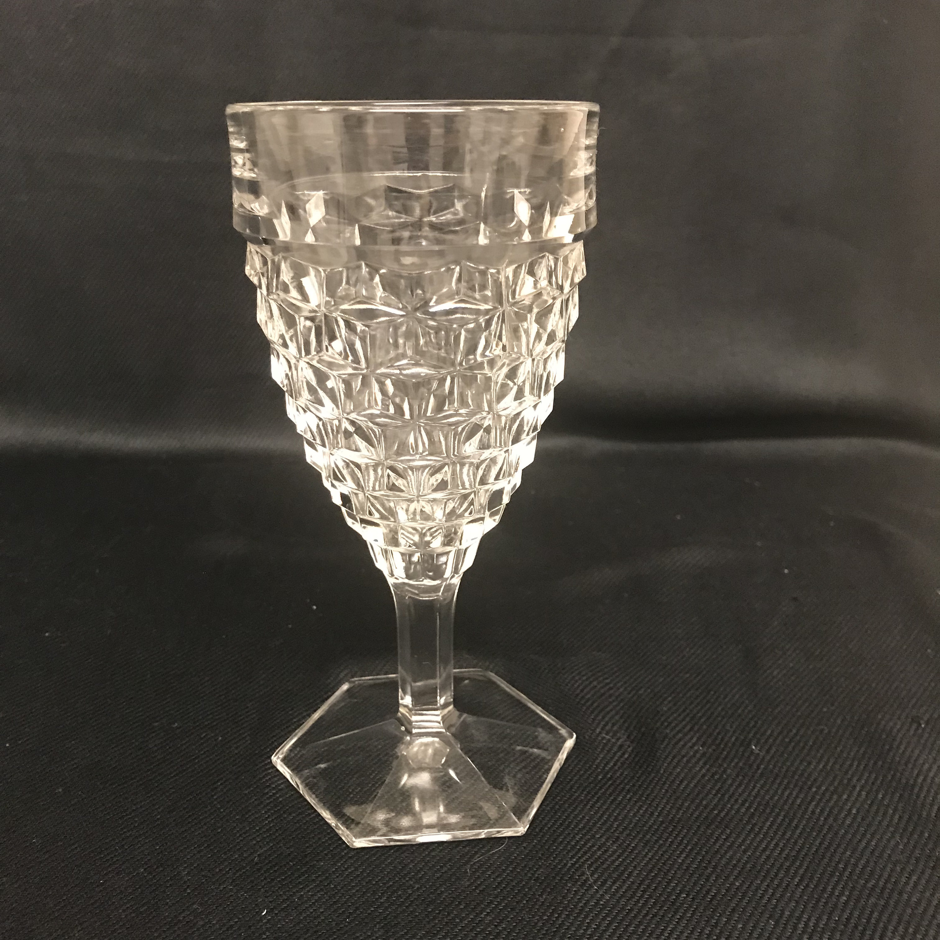 Vintage Fostoria American Clear Stemmed Water Goblets Reducido Etsy