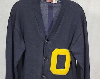 Vintage Letter Sweater 1950s Sports Jacket