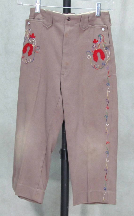 1950s Boys Cowboy Jeans Vintage Western 1950s Pant