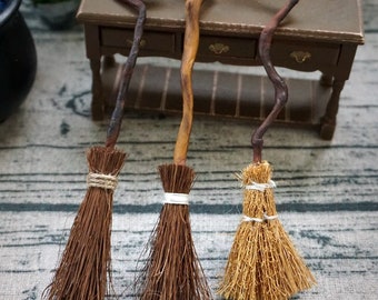 1/6 Miniature witch broom dollhouse