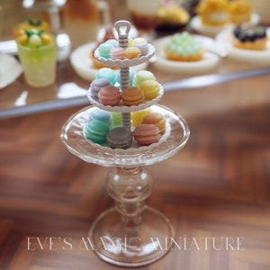 Dollhouse miniature Macaron rank polymer clay