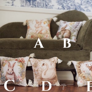 Vintage Style Miniature Pillow - Five Exquisitely Handcrafted Pieces