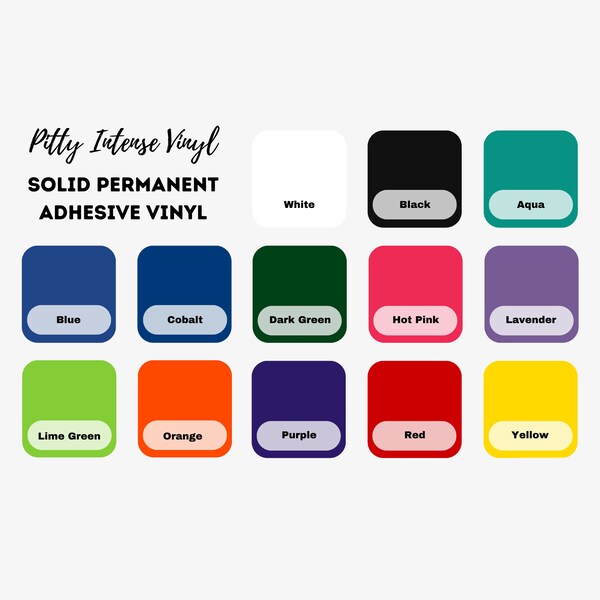 Permanent Vinyl Sheets - Etsy