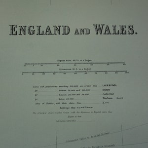 Landkarte von England und Wales von England und Wales