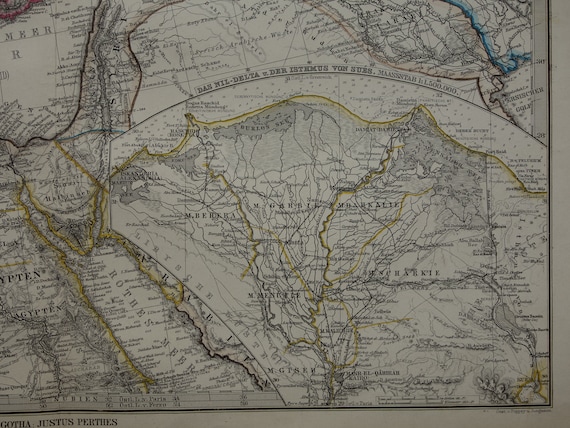Vintage Map of Mediterranean sea - AntikStock