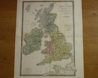 Vintage Style Map Of Ireland Poster - 1700s Antique Look - 24x32 Inches - Matte Paper