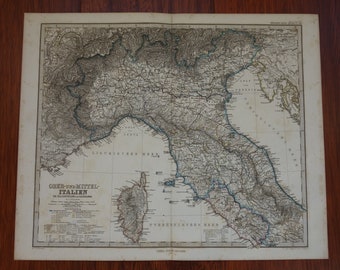 1500年代の北イタリアのピエモンテ州の地図 160 古地図 ヴィンテージ