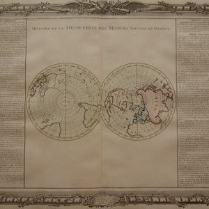 260+ Jahre alter Astronomie Druck Große originale antike Armillarsphäre Illustration - großer handkolorierter Druck der Astronomie