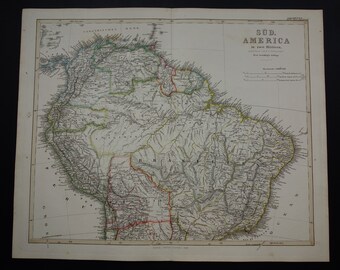 Rio de Janeiro Brasilien Alte historische Landkarte 1908 Ostbrasilien Mkl7 