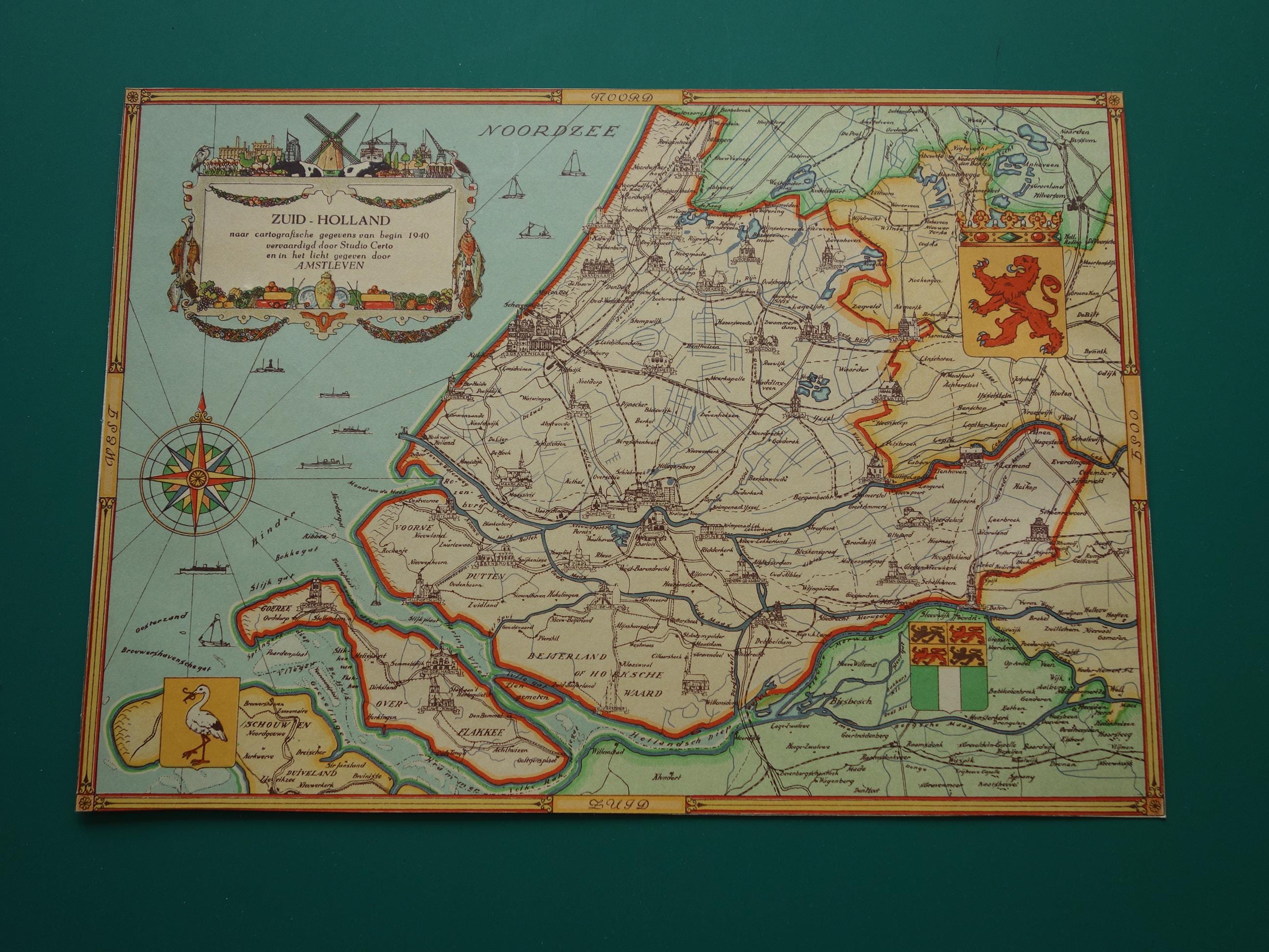 VintageOldMaps - Etsy Canada