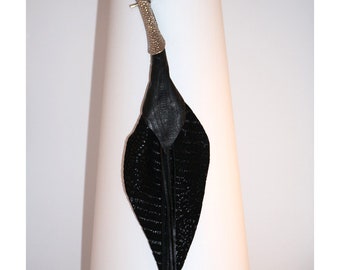 The leaf - handmade leather nekclace
