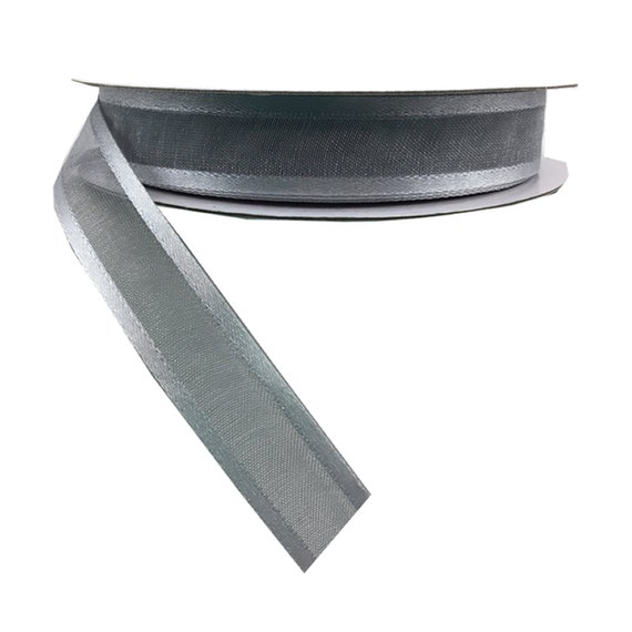 sheer silver ribbon