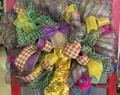 Mermaid Wreath with Golden Tail