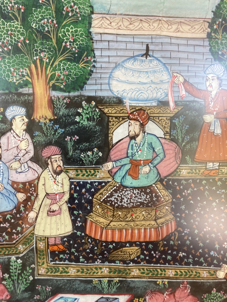 Turkish Mughal Art Persian Mughal Art Indian Mughal Art Etsy
