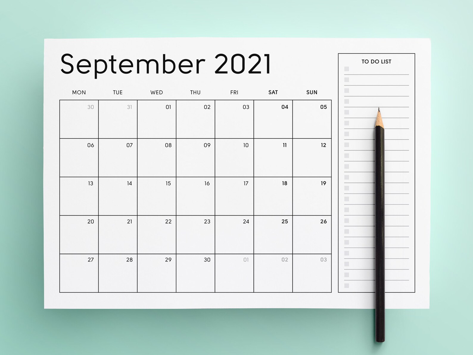 2021 printable calendar sunday monday start 2021 monthly etsy