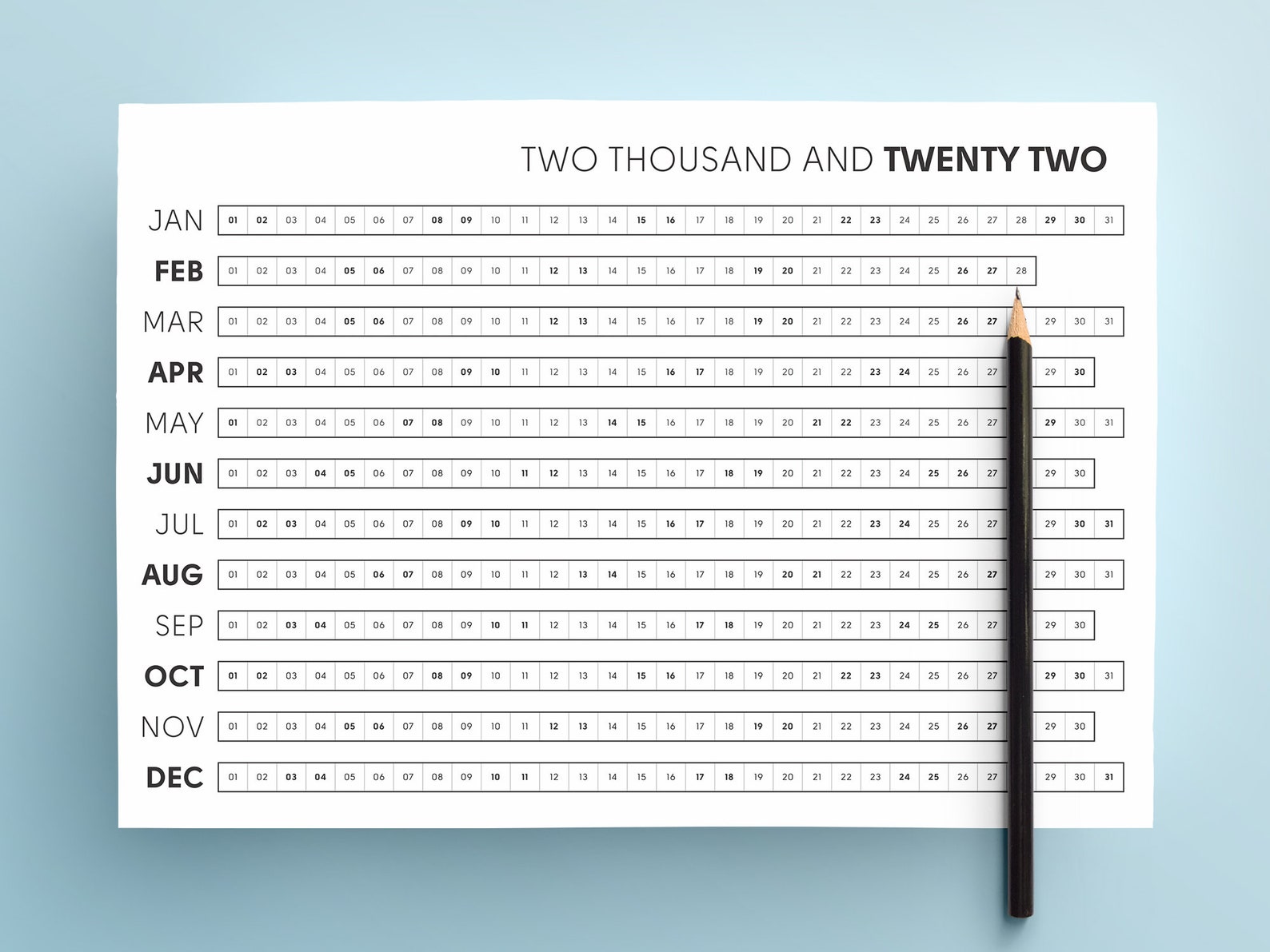 2022 Mood And Goal Tracker Year in Pixels 2022 Printable | Etsy