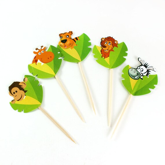 Animal Party Toothpicks (pack of 12 pieces) Il_570xn
