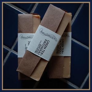 Green Tea Patchouli | Bar Soap, Vegan, Natural, Small Batch, Handcrafted Soap, Herbal Infused, Aromatherapy Soap