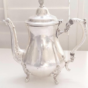 Viners Sheffield verzilverde art-nouveau-theepot / koffiekan / waterkan