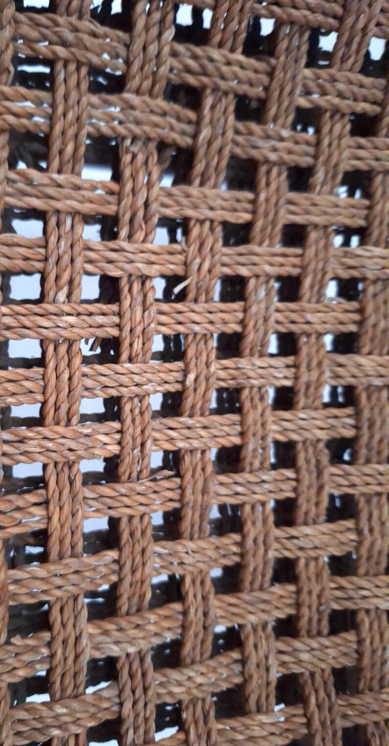 Vintage Woven Rush Seat Wooden Rustic Stool - Etsy UK