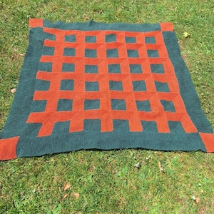 1970s Handmade Wool Blanket